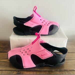 Nike Sunray Protect Pink/Fuchsia Girl's Sandals Size 10C